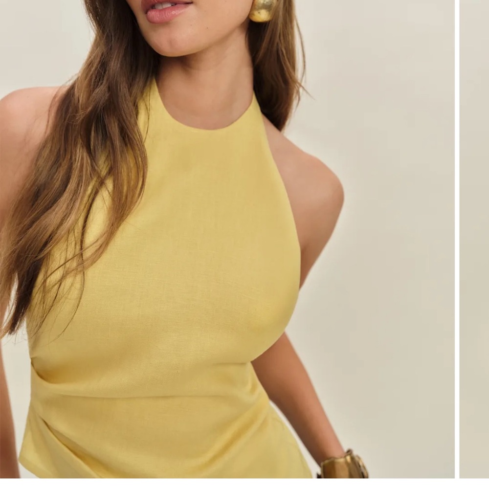Reformation Reese Linen Top